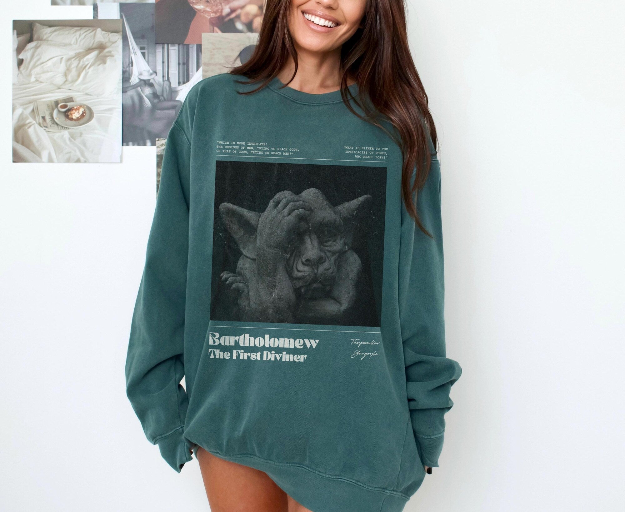 Bartholomew Quote Sweatshirt – The Knight & The Moth (Licensed)