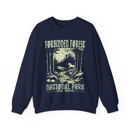 Forbidden Forest Crewneck Sweatshirt – Bookish Wizard Cozy Pullover - Image 8
