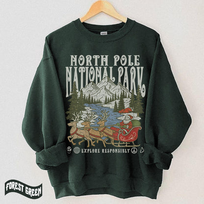 Vintage 90s National Parks Christmas Sweatshirt (Unisex) - Image 3