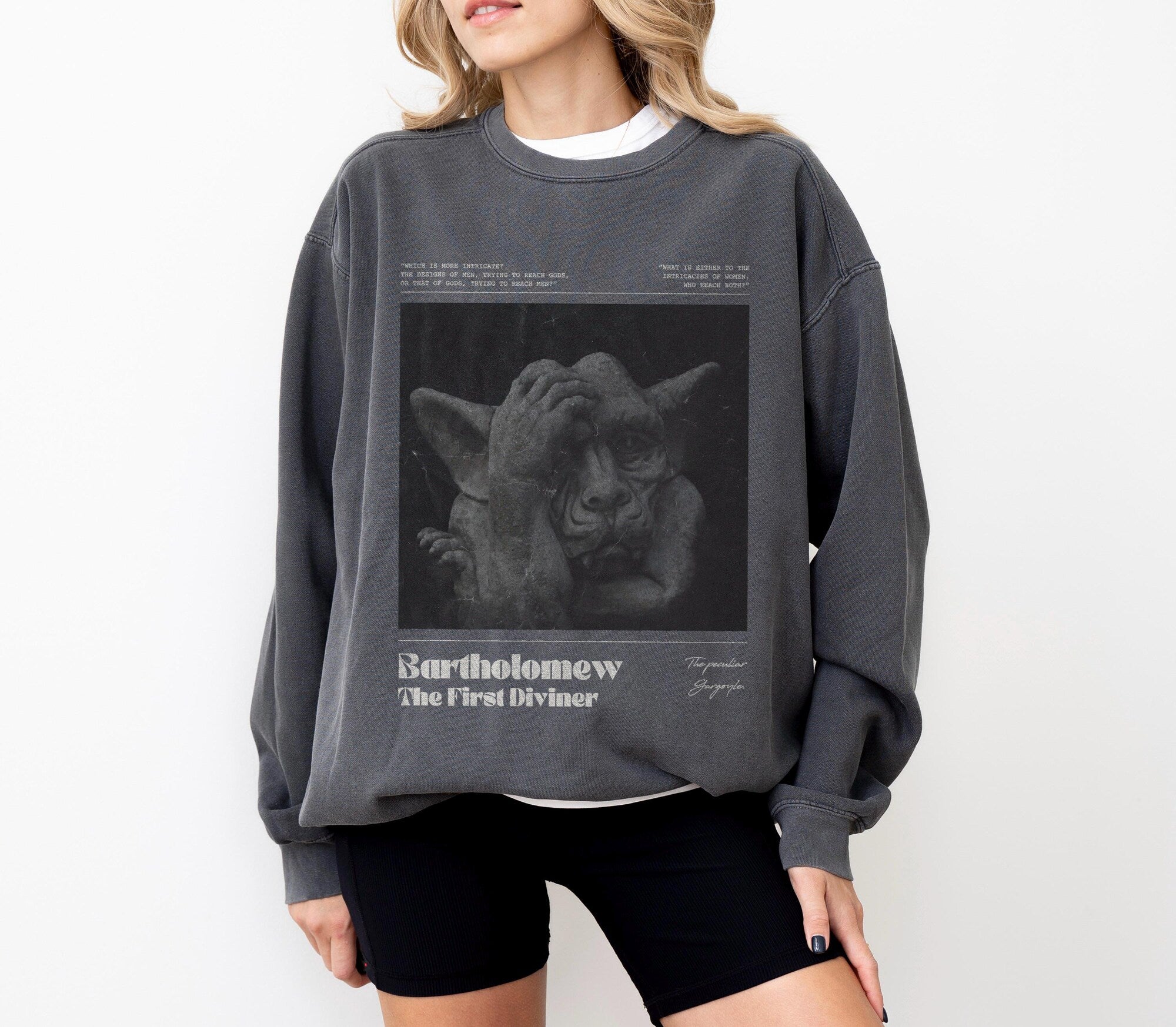 Bartholomew Quote Sweatshirt – The Knight & The Moth (Licensed) - Image 2