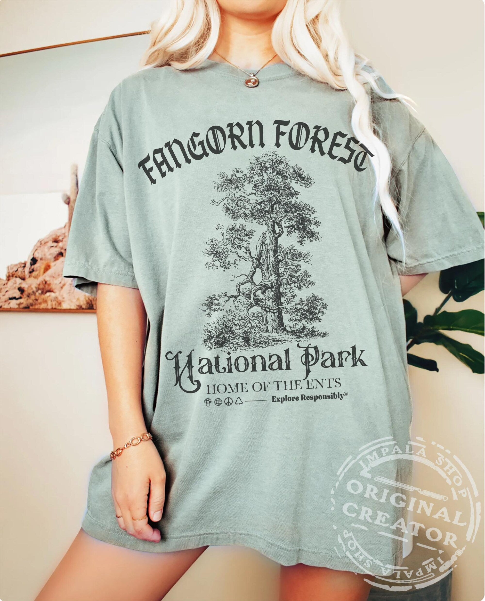 Fangorn Forest Vintage Tee – Middle Earth National Park Shirt - Image 3