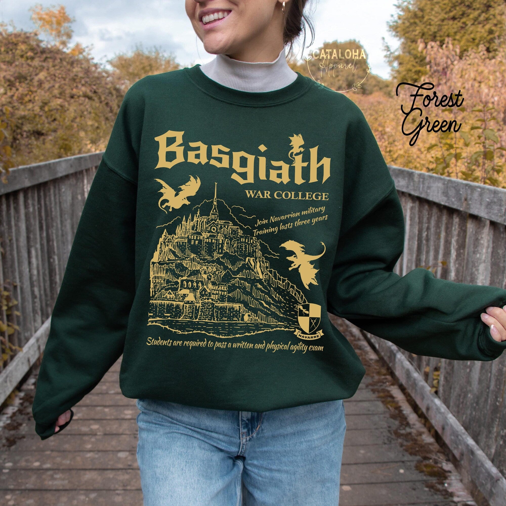 Basgiath War College Vintage Sweatshirt | Fourth Wing Gift - Image 5
