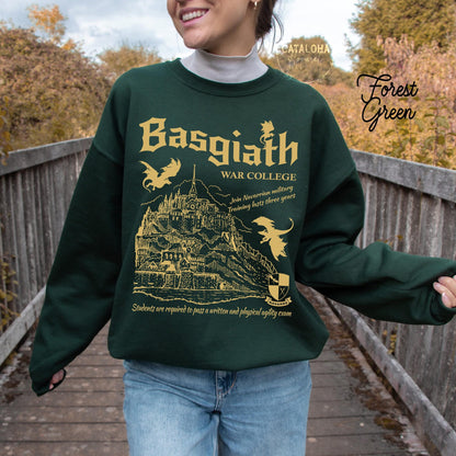 Basgiath War College Vintage Sweatshirt | Fourth Wing Gift - Image 5