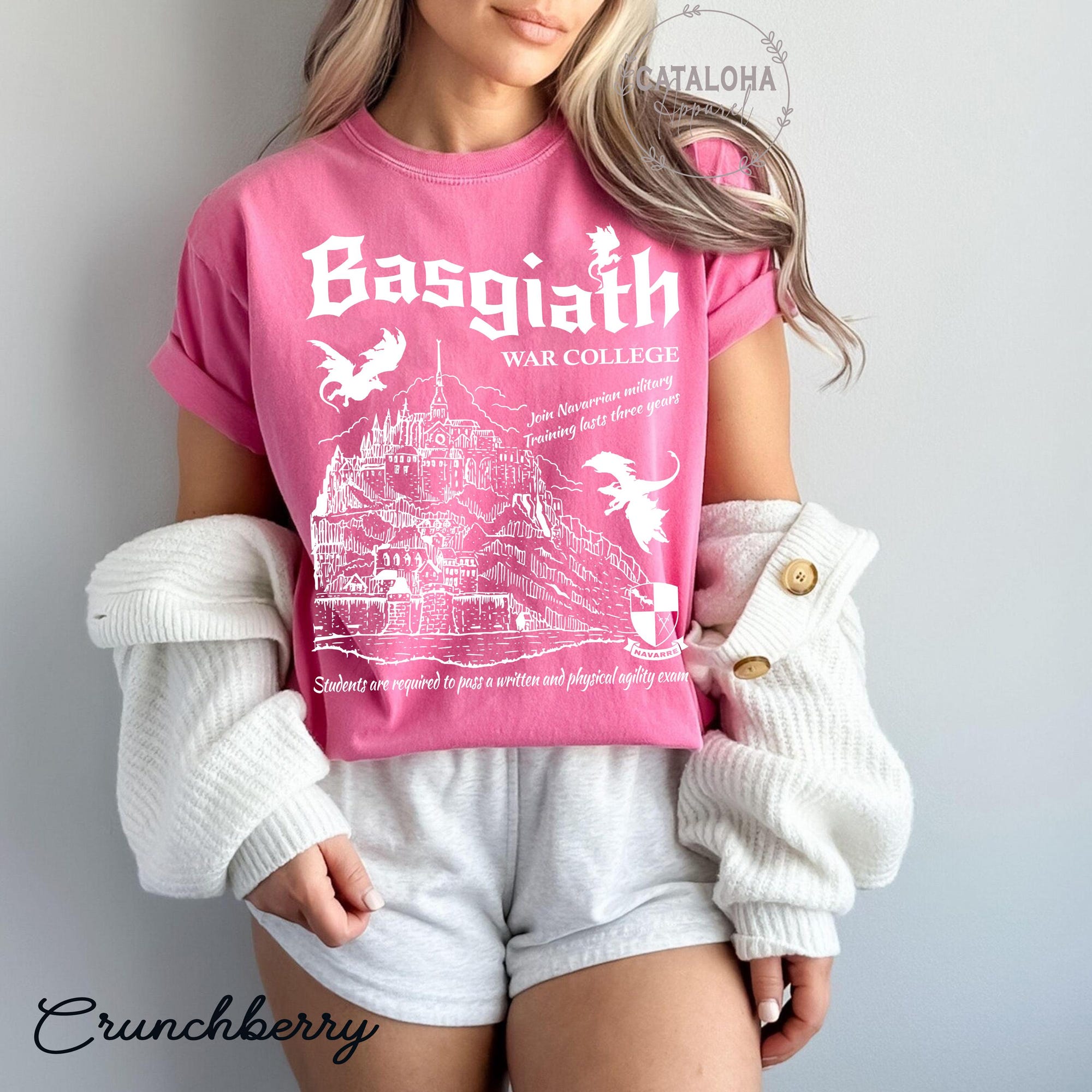 Basgiath War College Vintage Shirt | Fourth Wing Fan Tee - Image 7