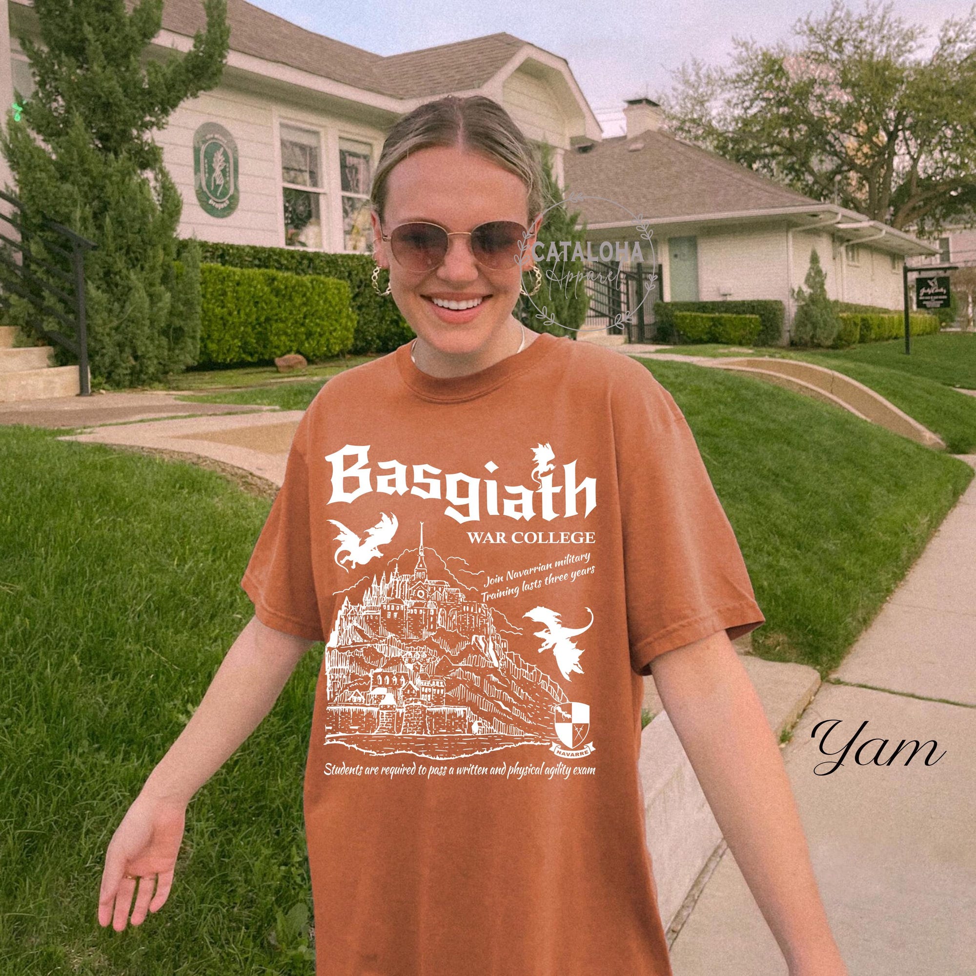 Basgiath War College Vintage Shirt | Fourth Wing Fan Tee - Image 9