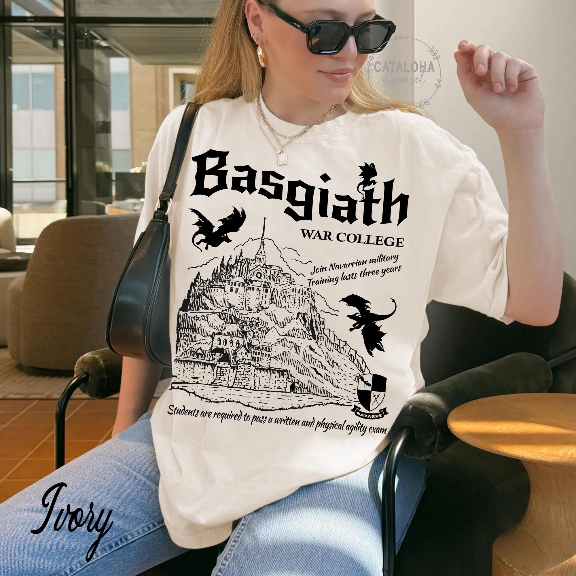 Basgiath War College Vintage Shirt | Fourth Wing Fan Tee