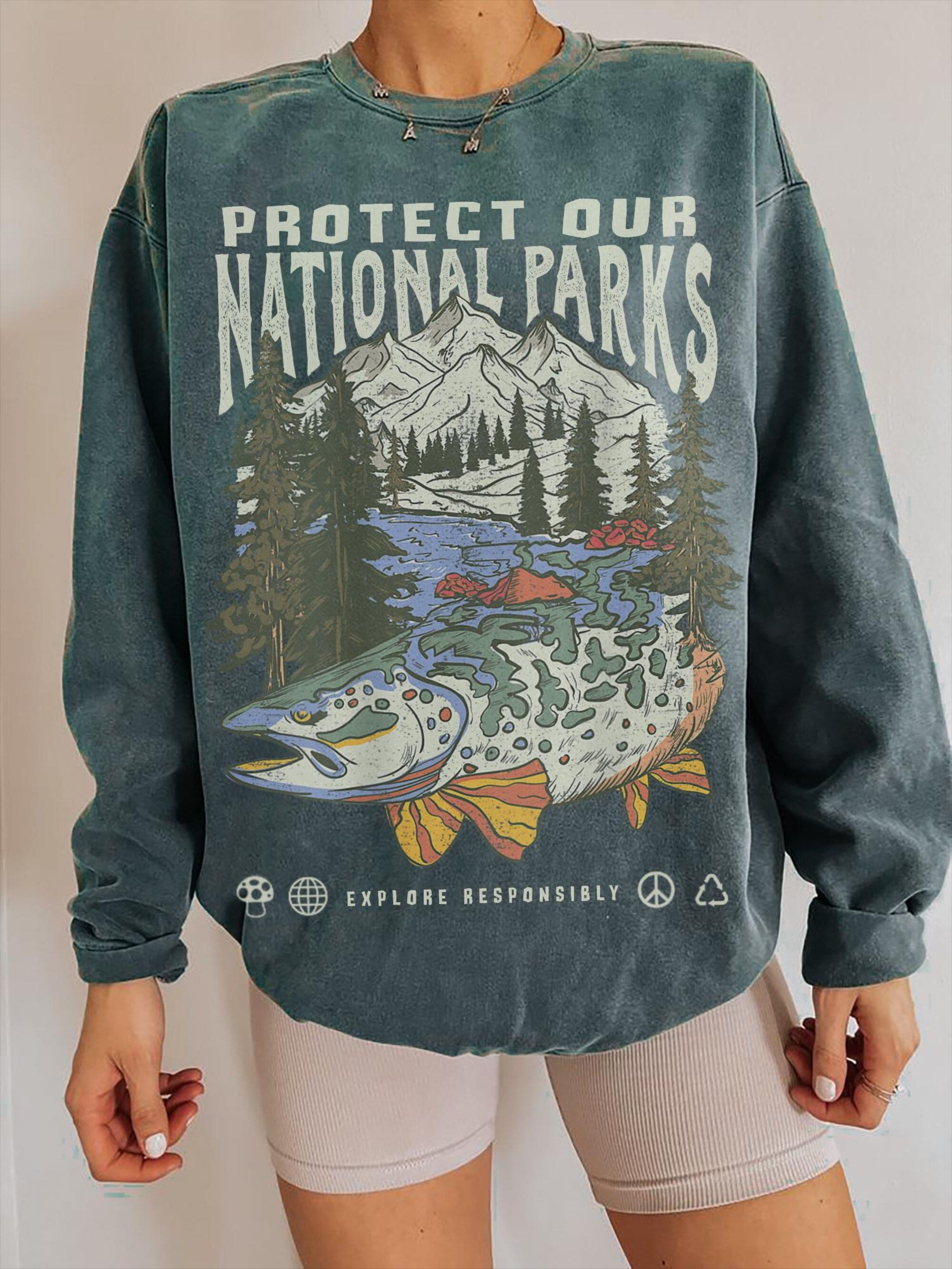 90s National Park Vintage Comfort Colors Crewneck Sweatshirt - Image 2