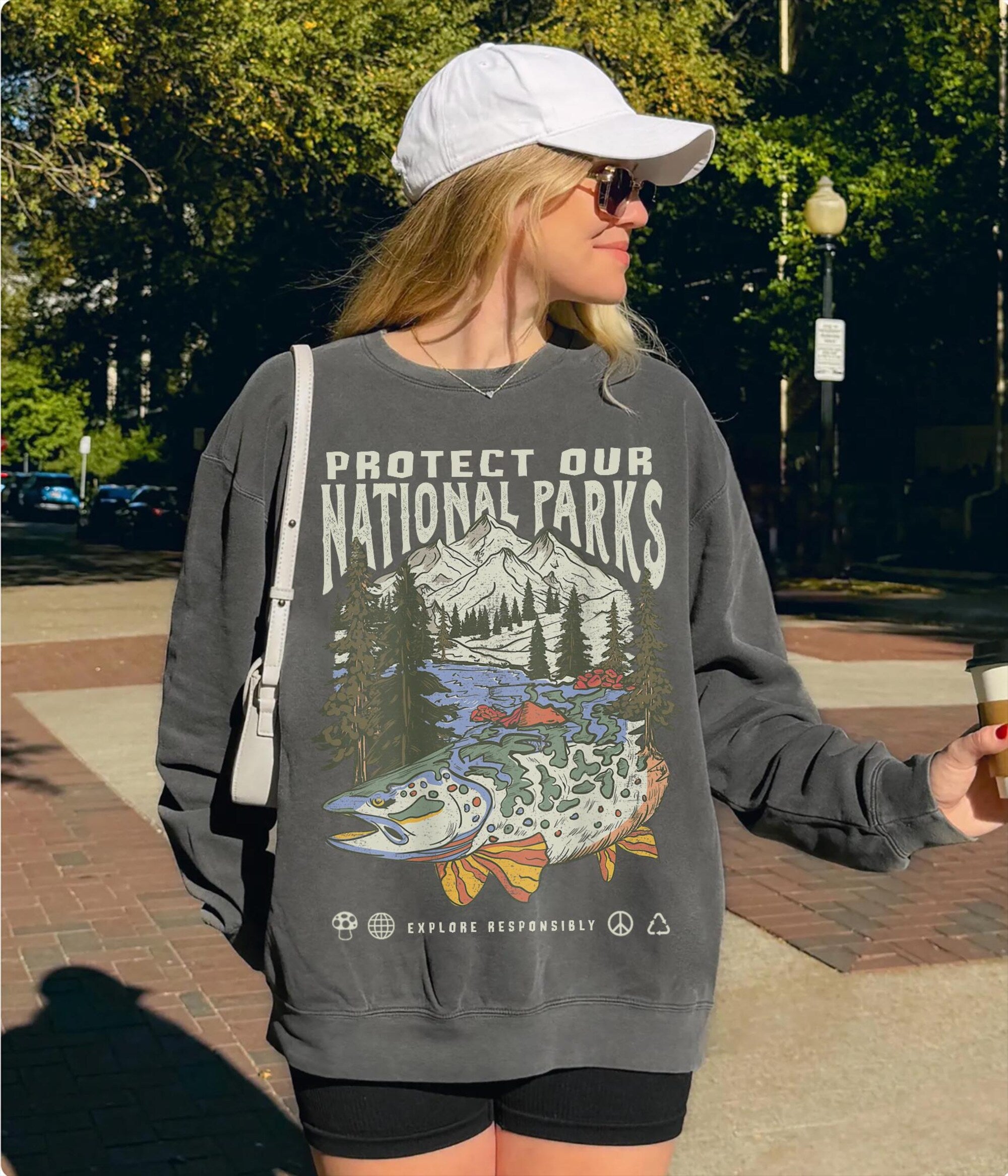 90s National Park Vintage Comfort Colors Crewneck Sweatshirt