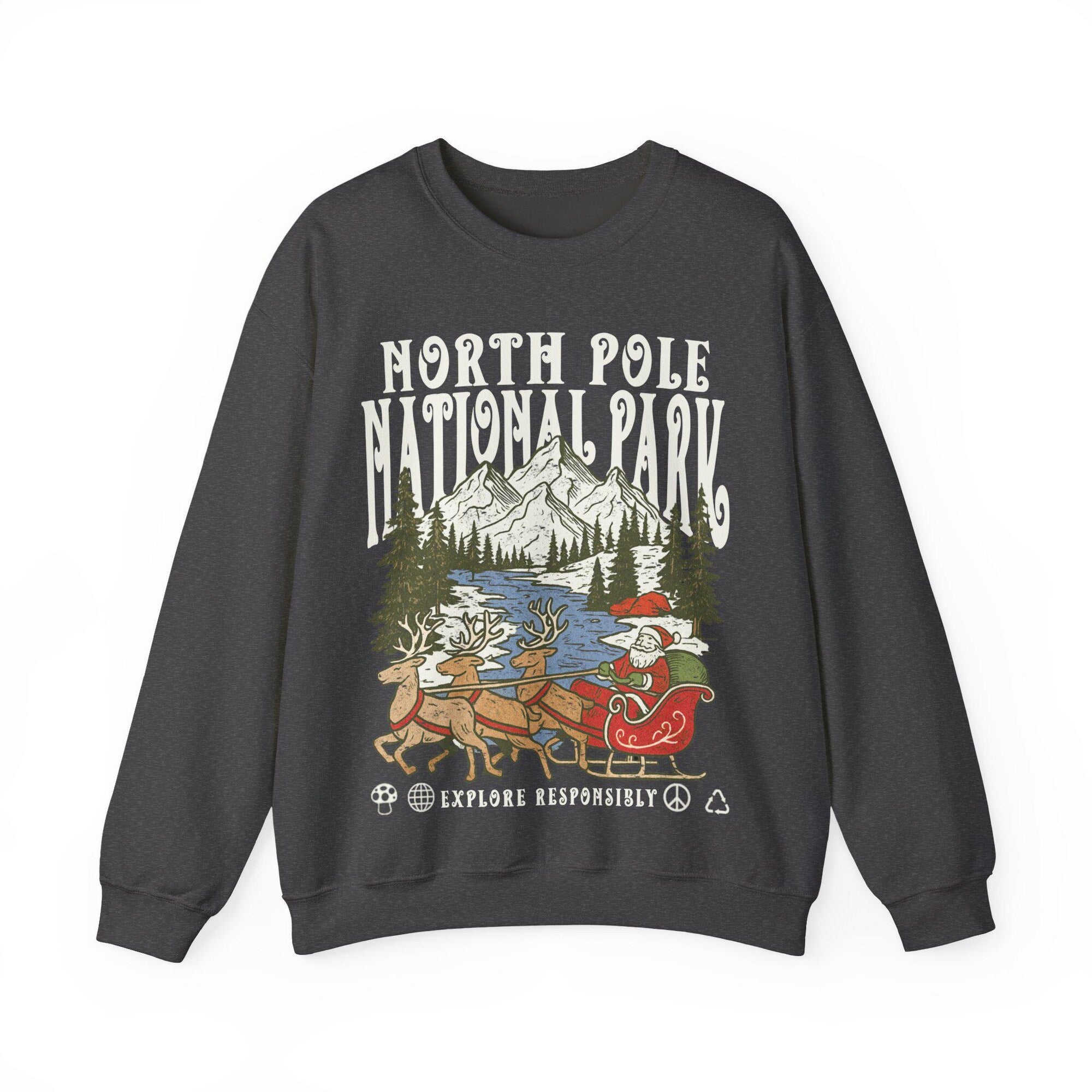 90s Santa National Parks Crewneck Sweatshirt – North Pole - Image 7