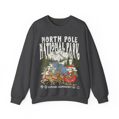 90s Santa National Parks Crewneck Sweatshirt – North Pole - Image 7