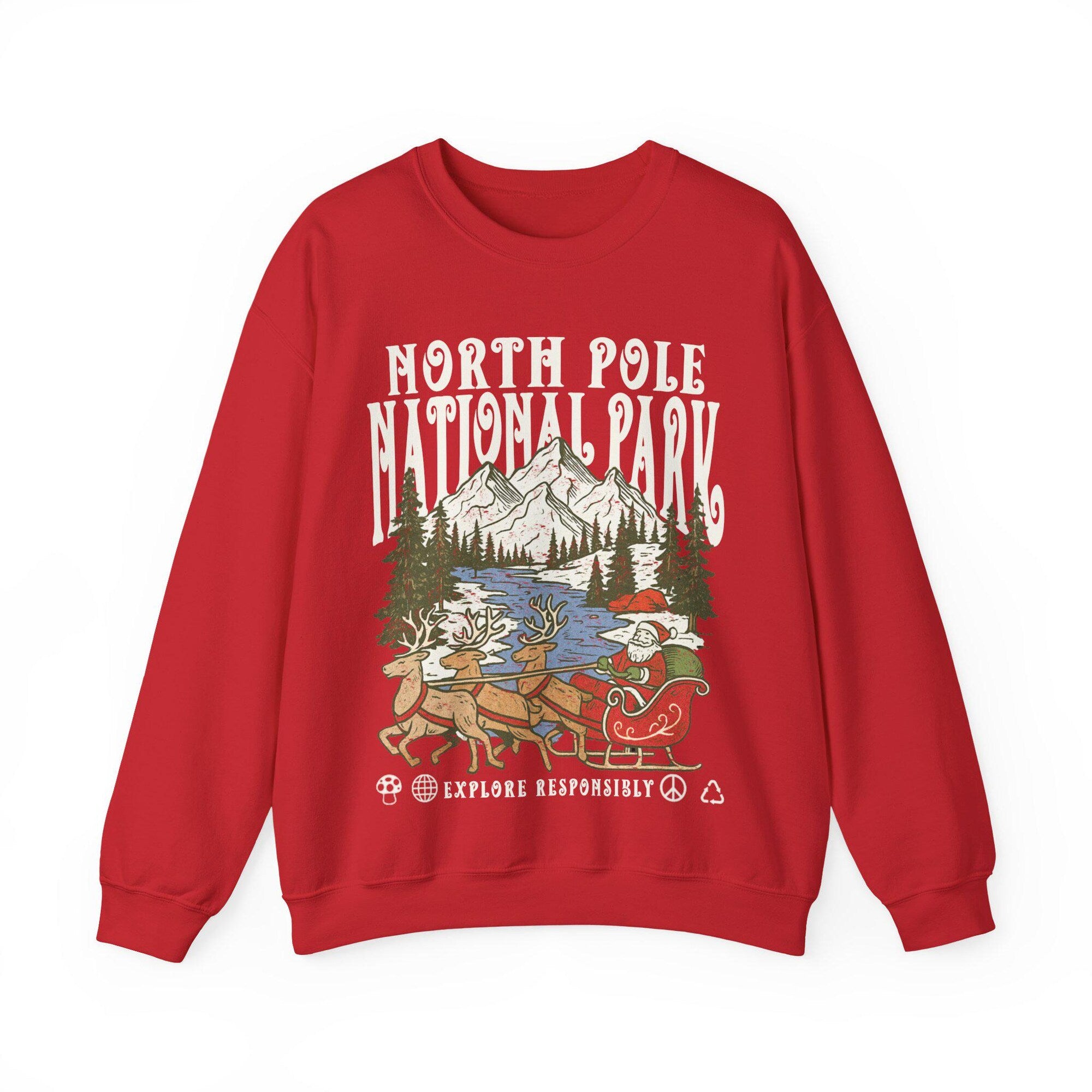 Vintage 90s National Parks Christmas Sweatshirt (Unisex) - Image 6