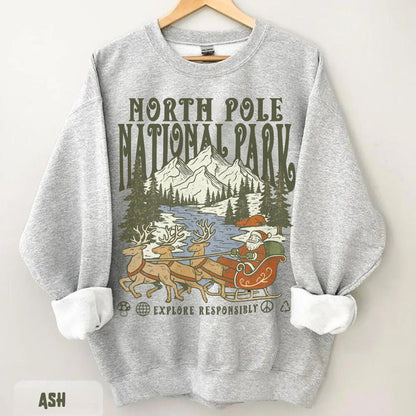 Vintage 90s National Parks Christmas Sweatshirt (Unisex) - Image 2