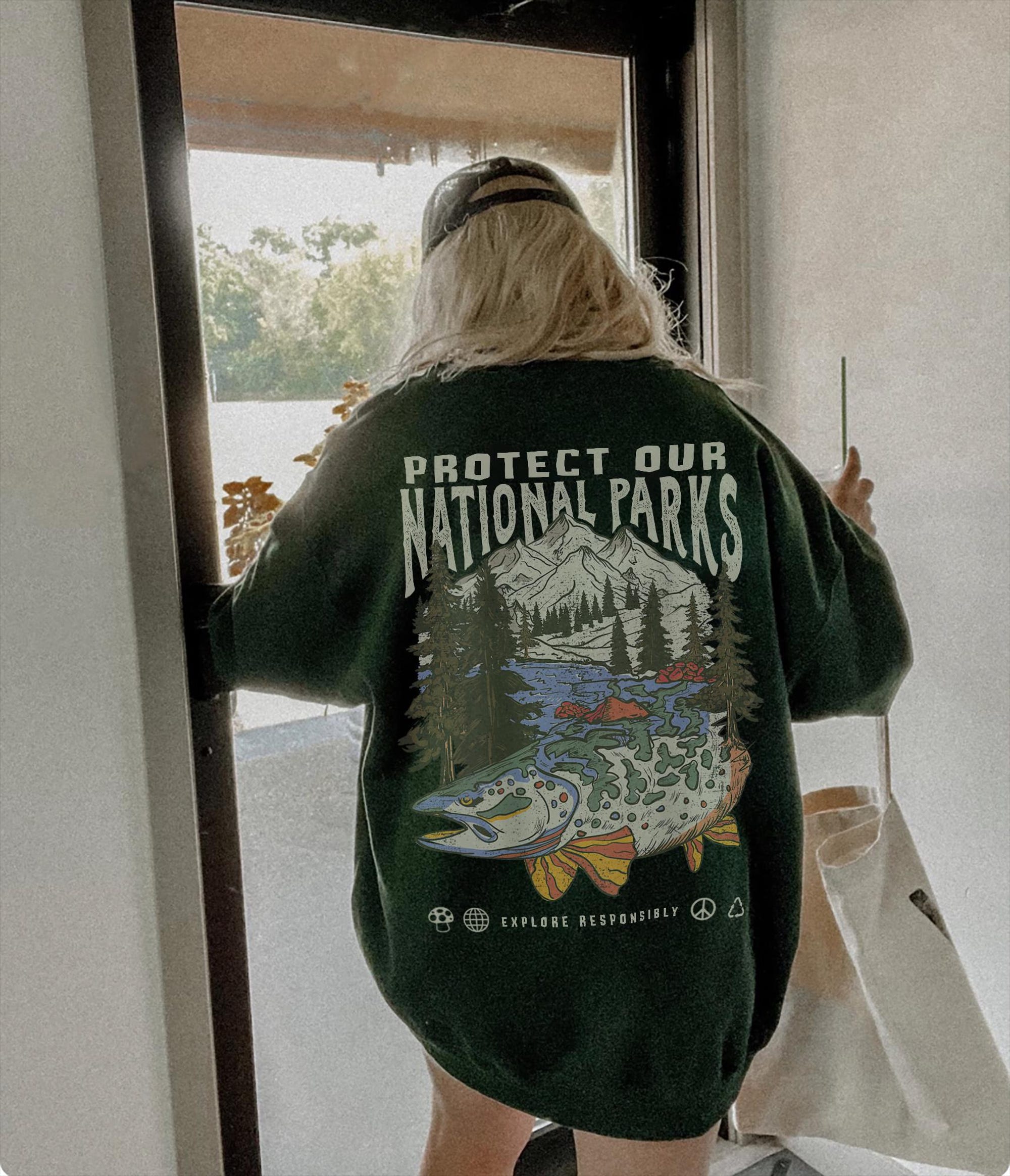 Protect Our National Parks Crewneck Sweatshirt (Front/Back) - Image 3