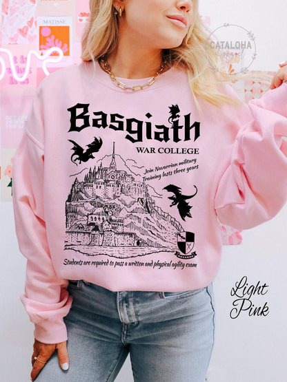 Basgiath War College Vintage Sweatshirt | Fourth Wing Gift - Image 10