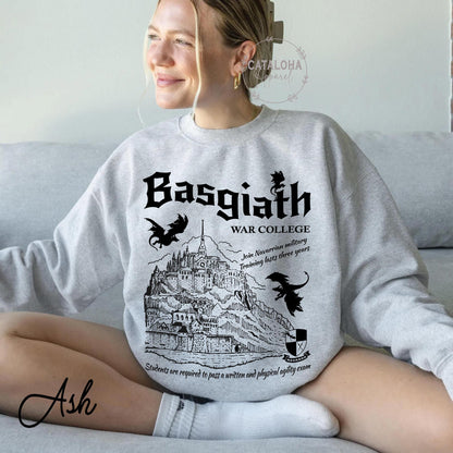 Basgiath War College Vintage Sweatshirt | Fourth Wing Gift - Image 6