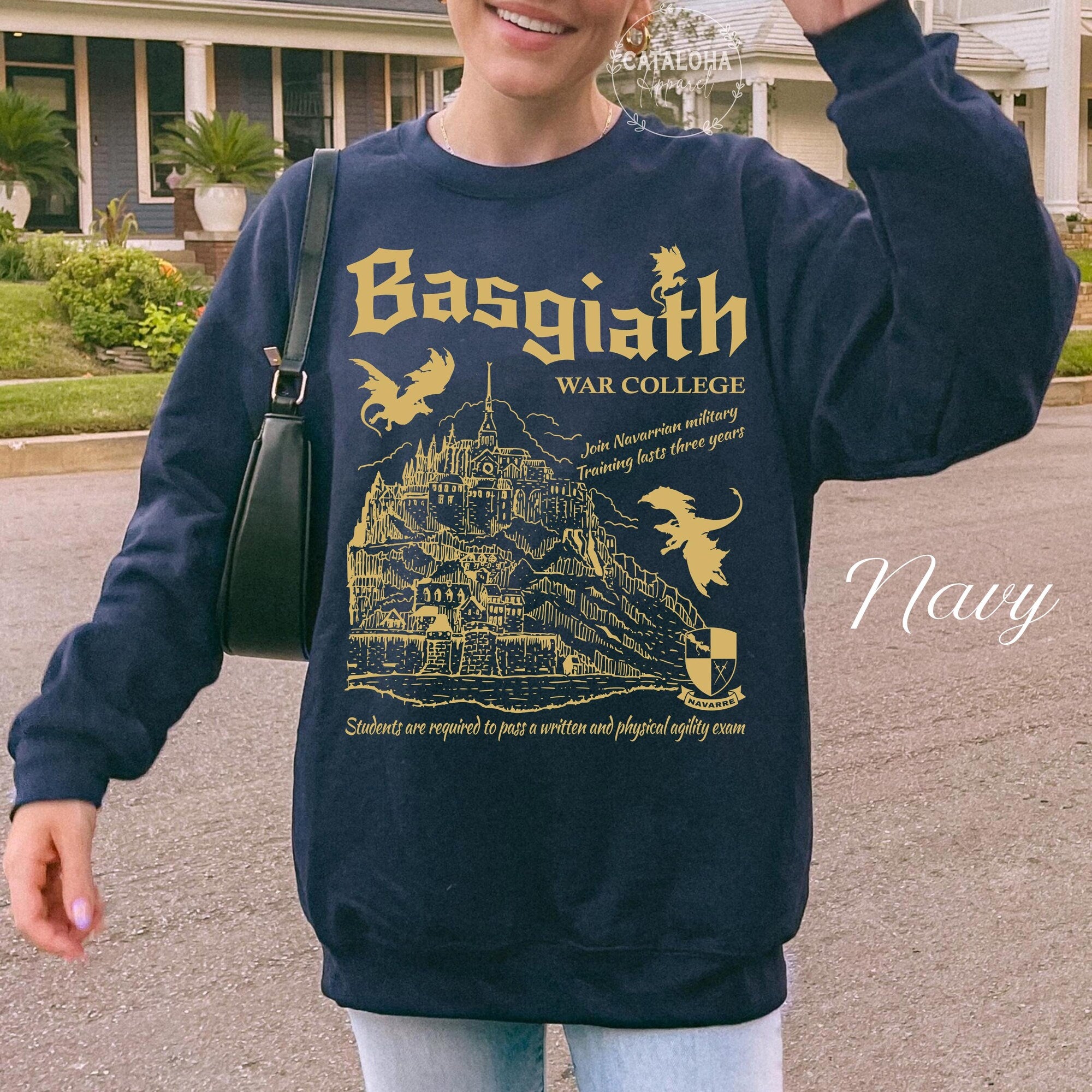 Basgiath War College Vintage Sweatshirt | Fourth Wing Gift - Image 3