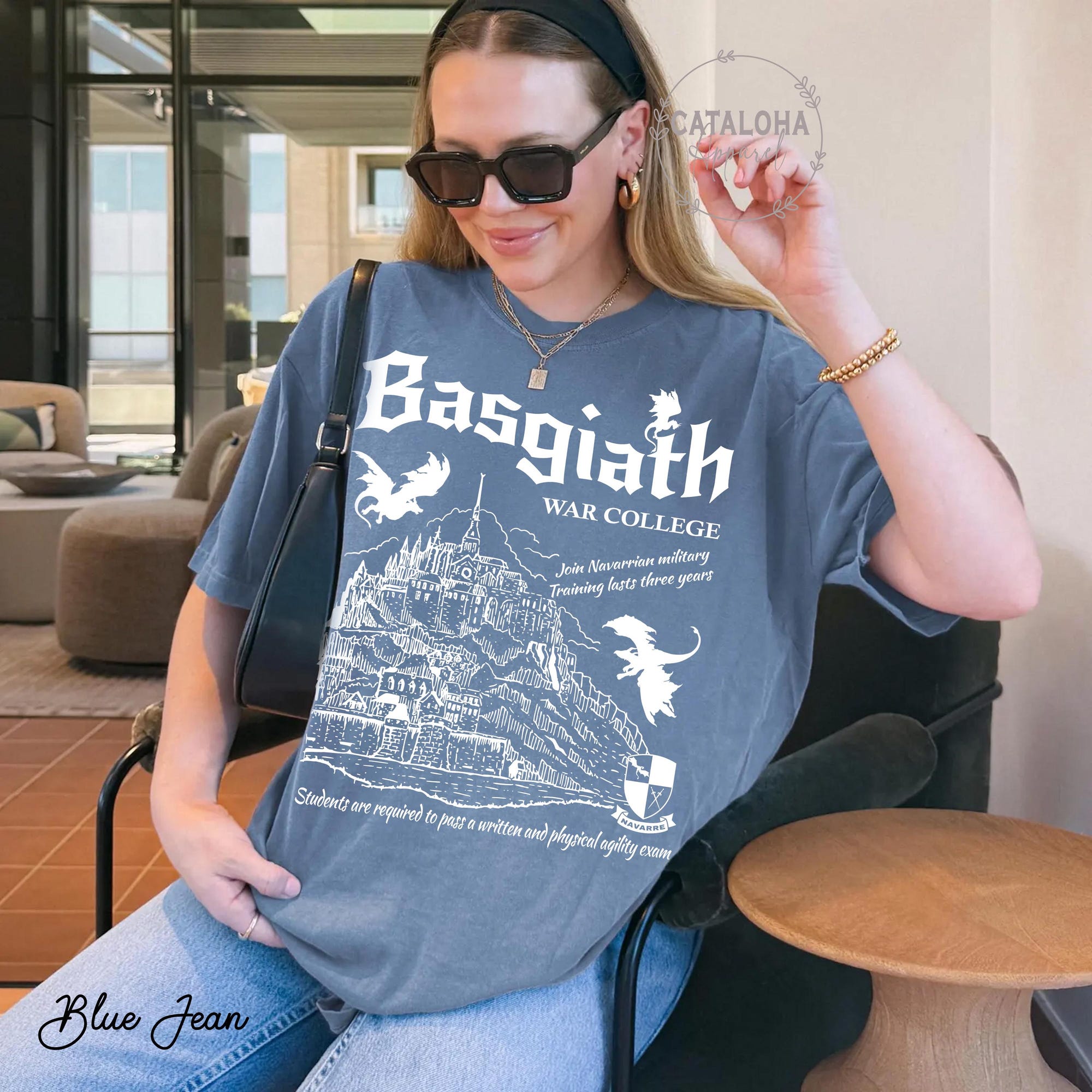 Basgiath War College Vintage Shirt | Fourth Wing Fan Tee - Image 5