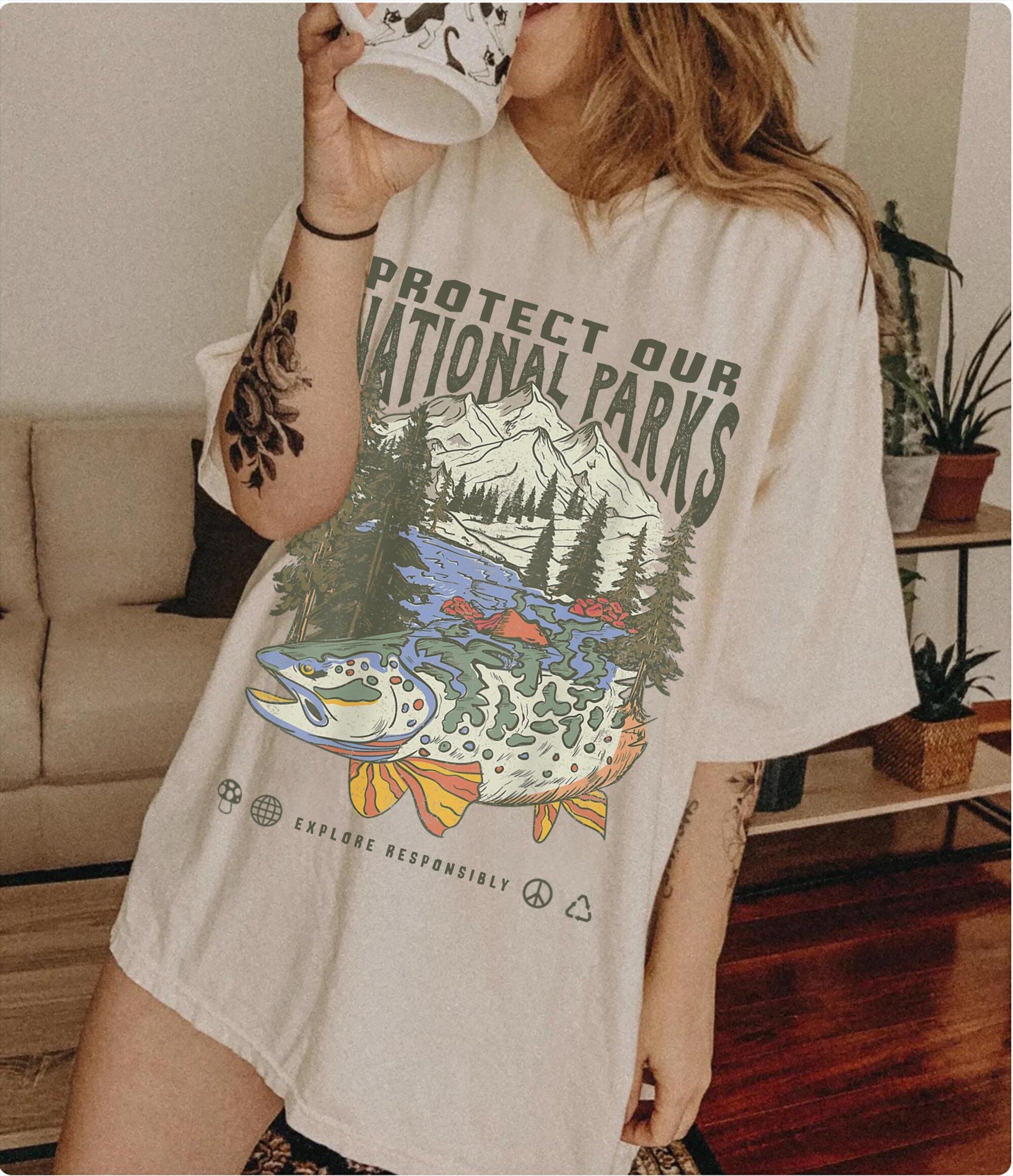 Vintage National Park T-Shirt – Comfort Colors Wanderlust Tee - Image 2