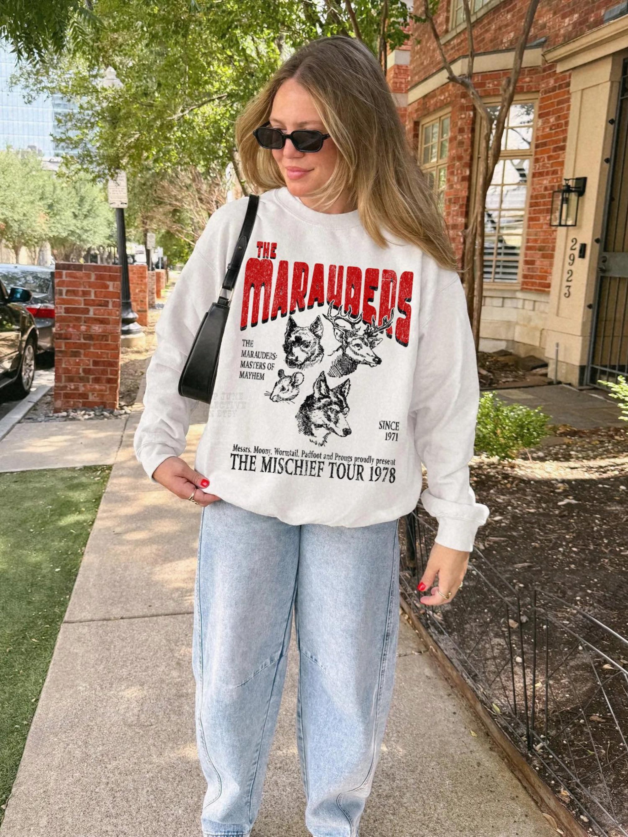 Marauders World Tour Crewneck Sweatshirt (70s Wizard Aesthetic)