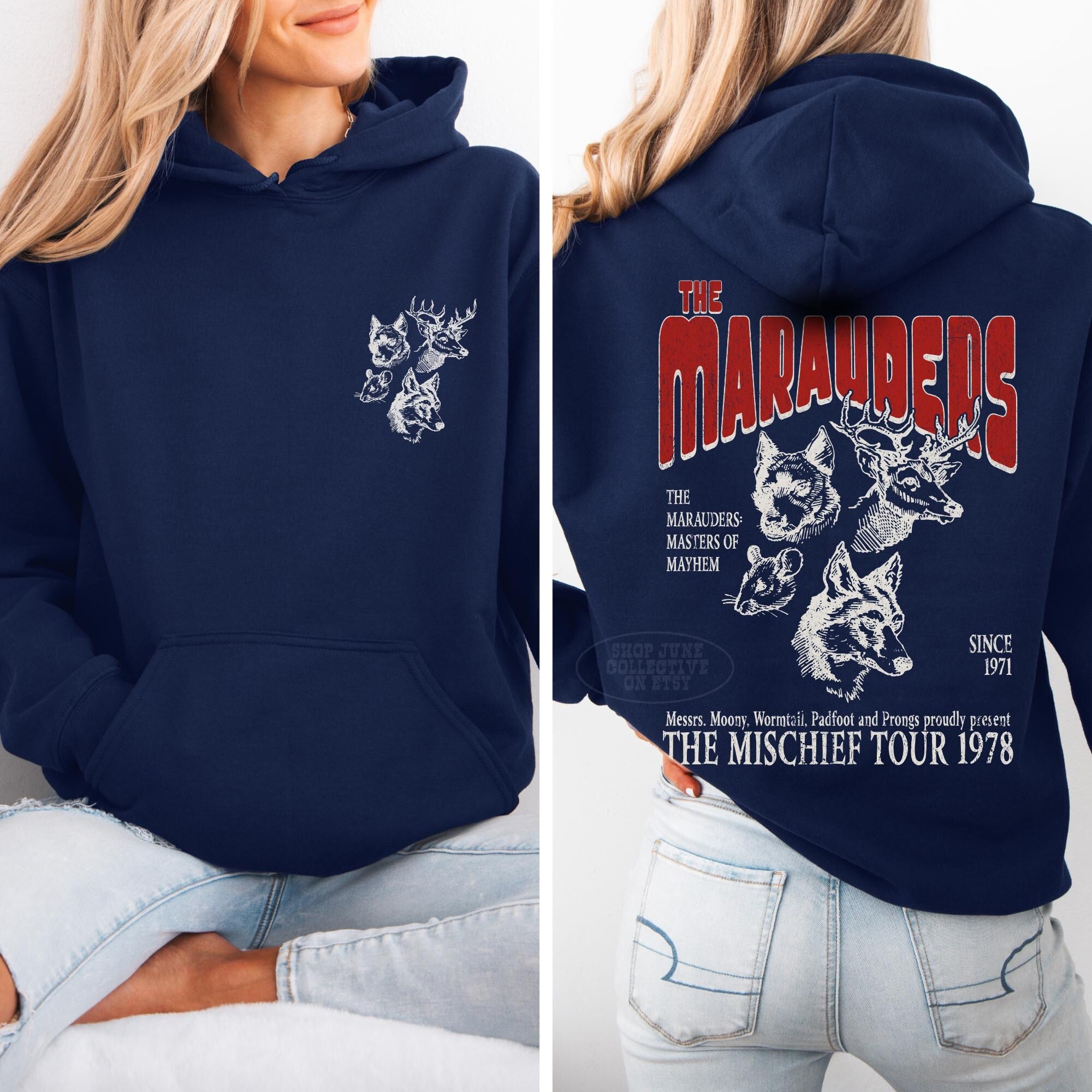 Marauders World Tour Unisex Hoodie - 70s Wizard Aesthetic - Image 9