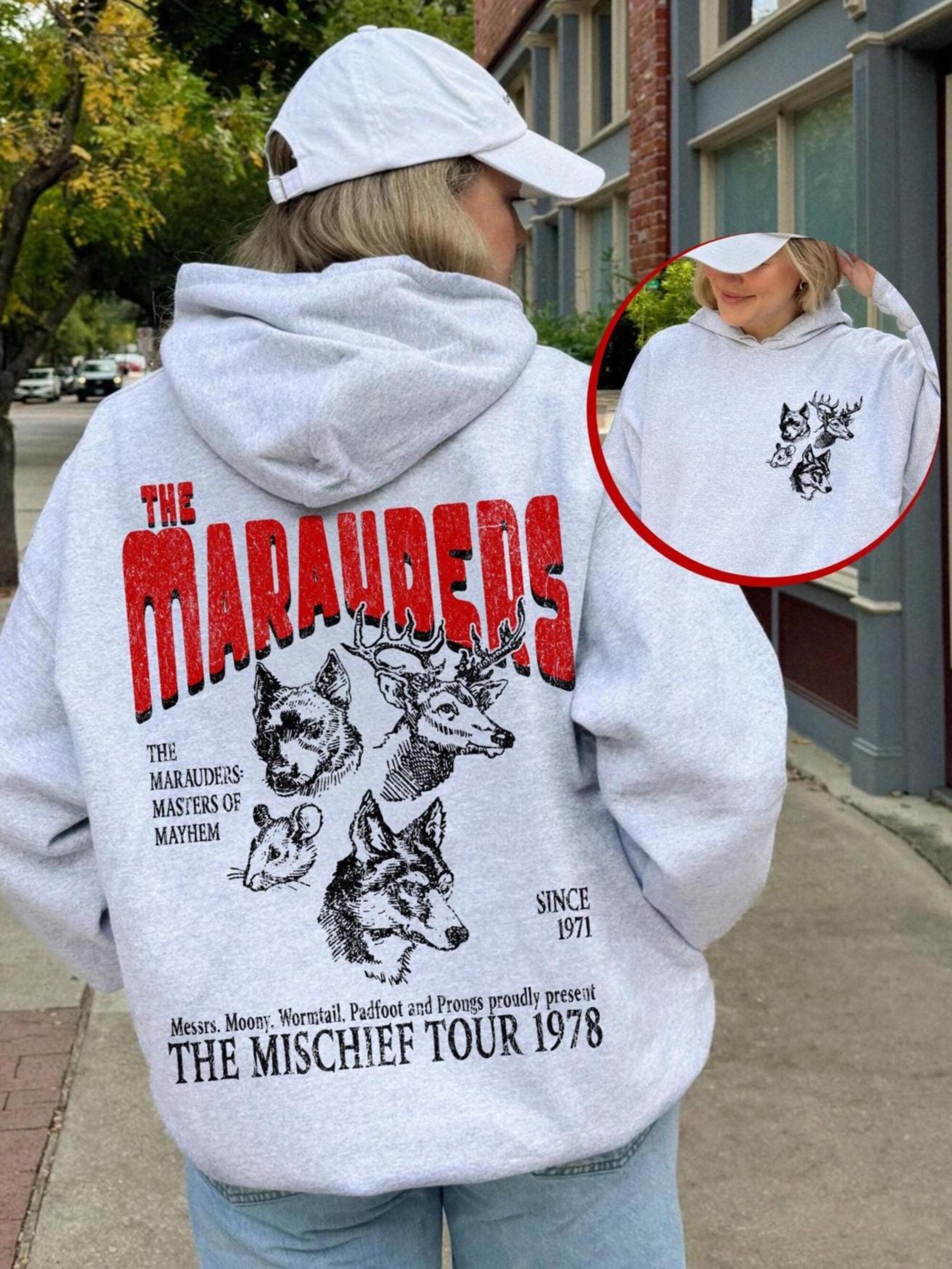 Marauders World Tour Unisex Hoodie – 70s Wizard Aesthetic - Image 3