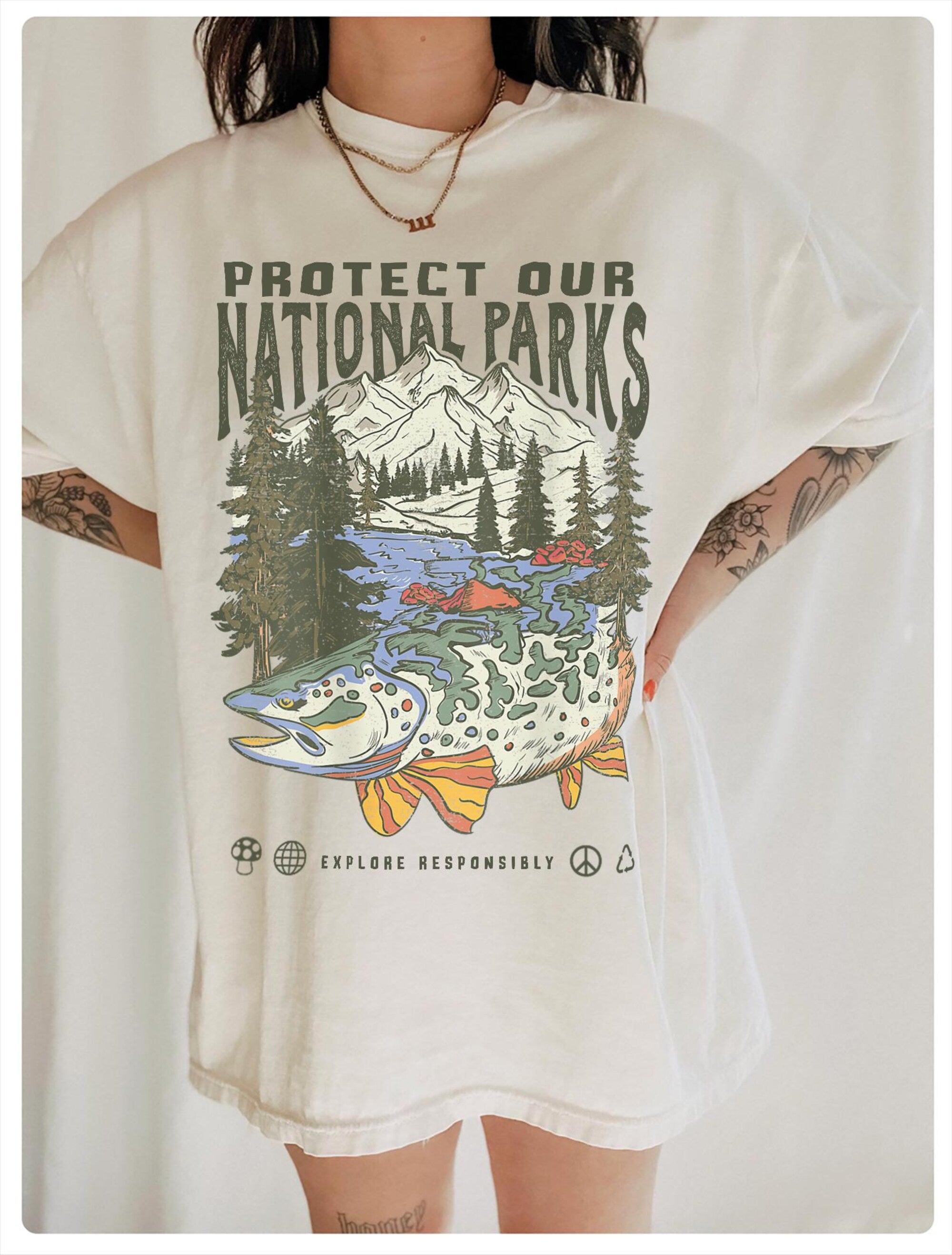 Vintage National Park T-Shirt – Comfort Colors Wanderlust Tee - Image 3