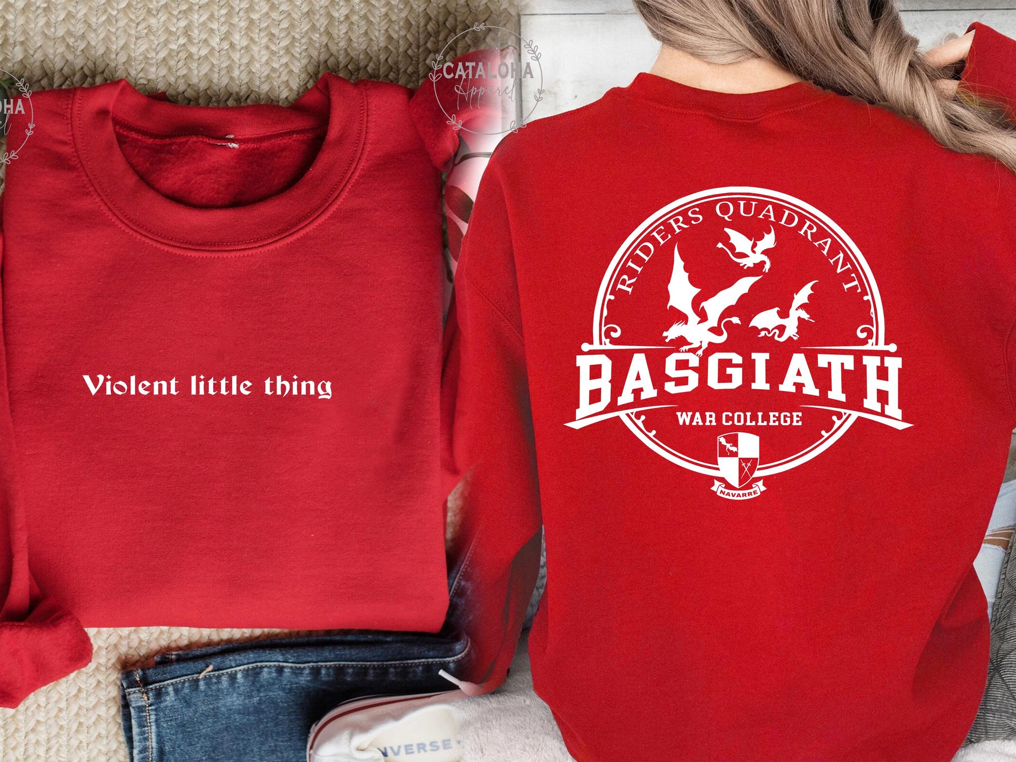Basgiath War College Sweatshirt – Fourth Wing Inspired - Image 11