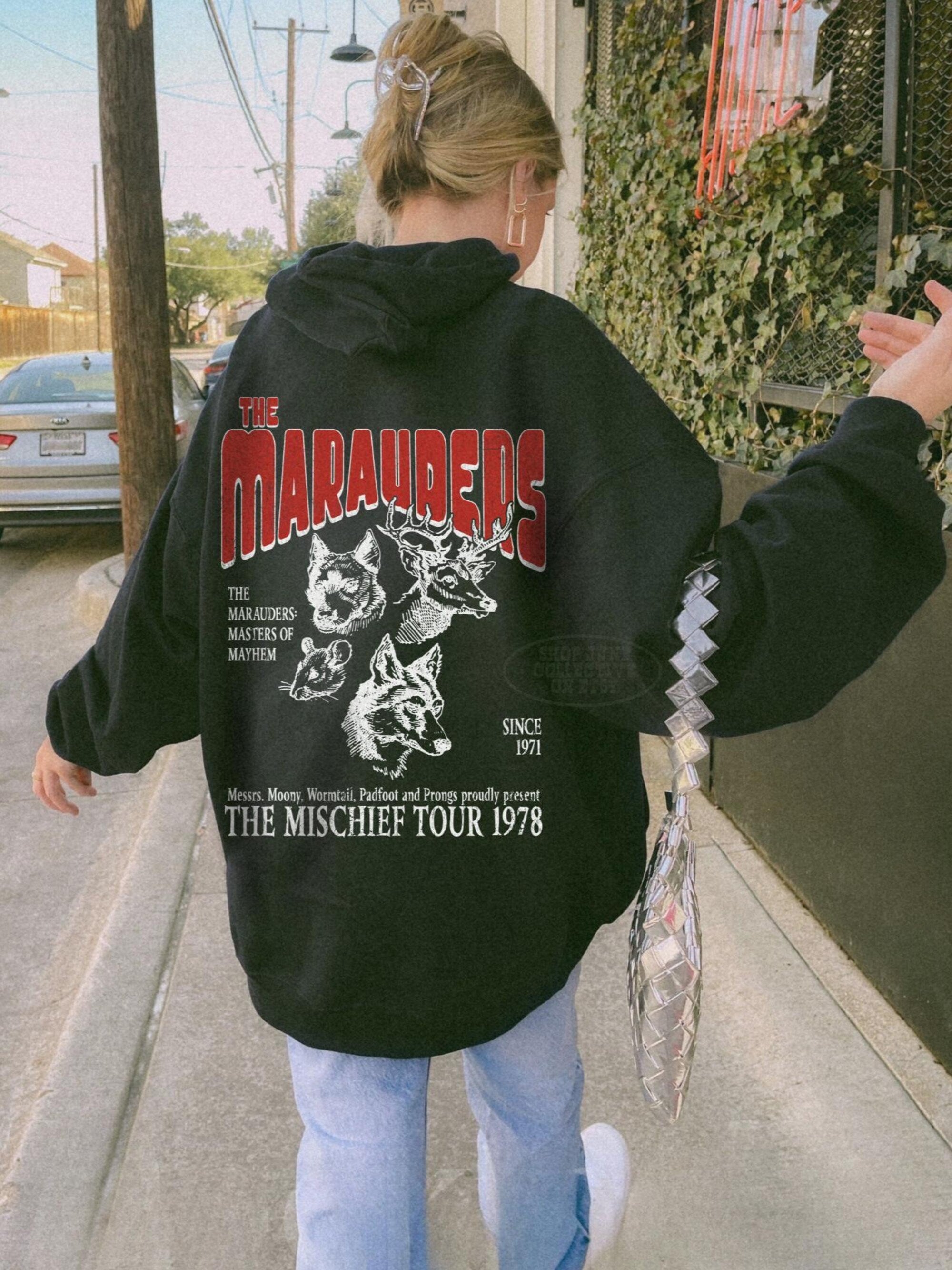 Marauders World Tour Unisex Hoodie - 70s Wizard Aesthetic - Image 3