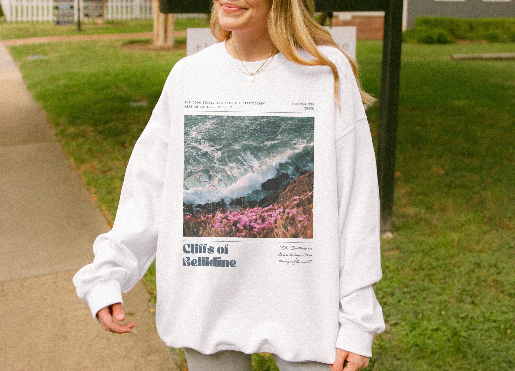 The Knight and the Moth Cliffs of Bellidine Sweatshirt - Image 4