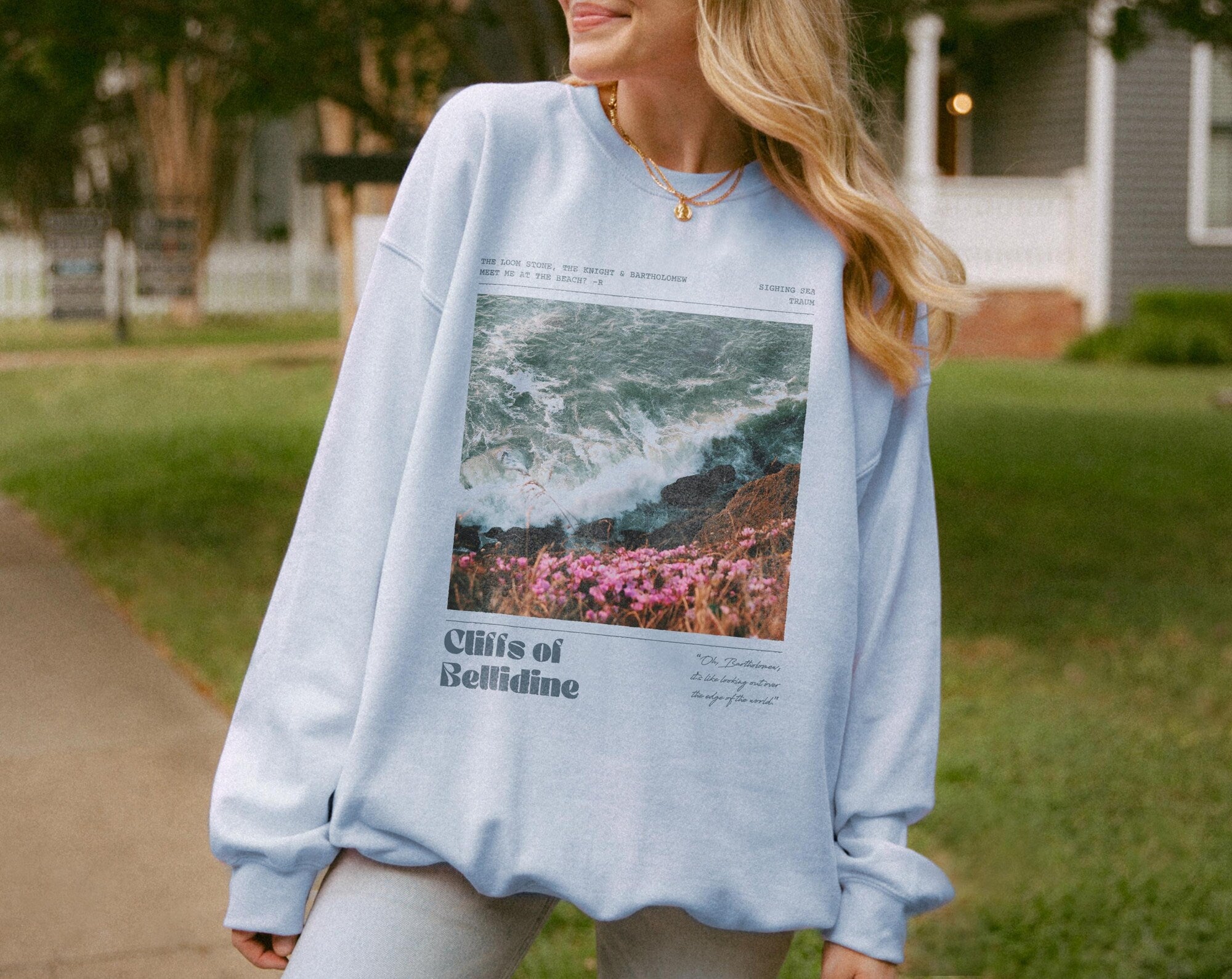 The Knight and the Moth Cliffs of Bellidine Sweatshirt