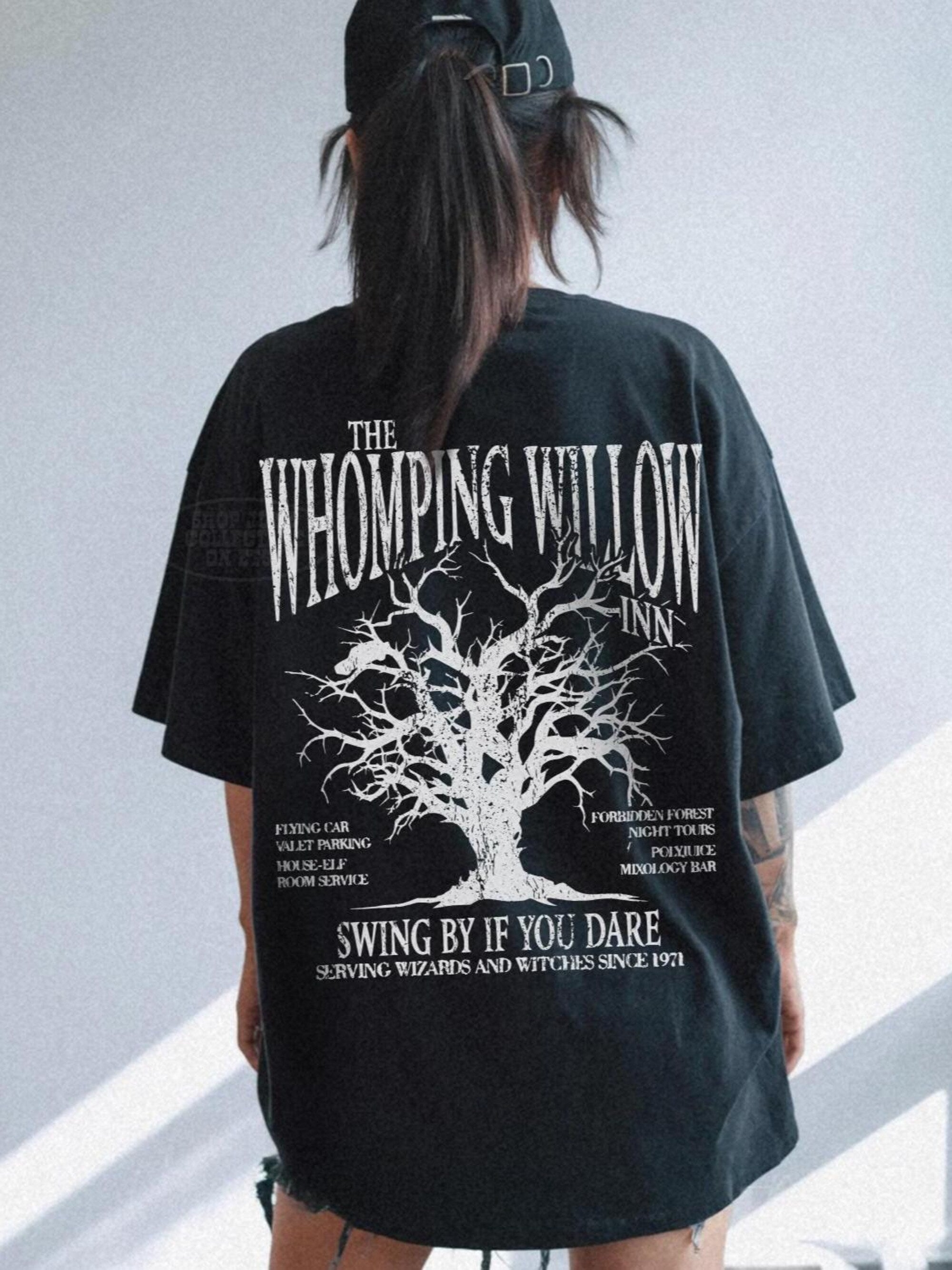 Whomping Willow Unisex Comfort Colors Tee – Vintage Wizard Vibe - Image 2