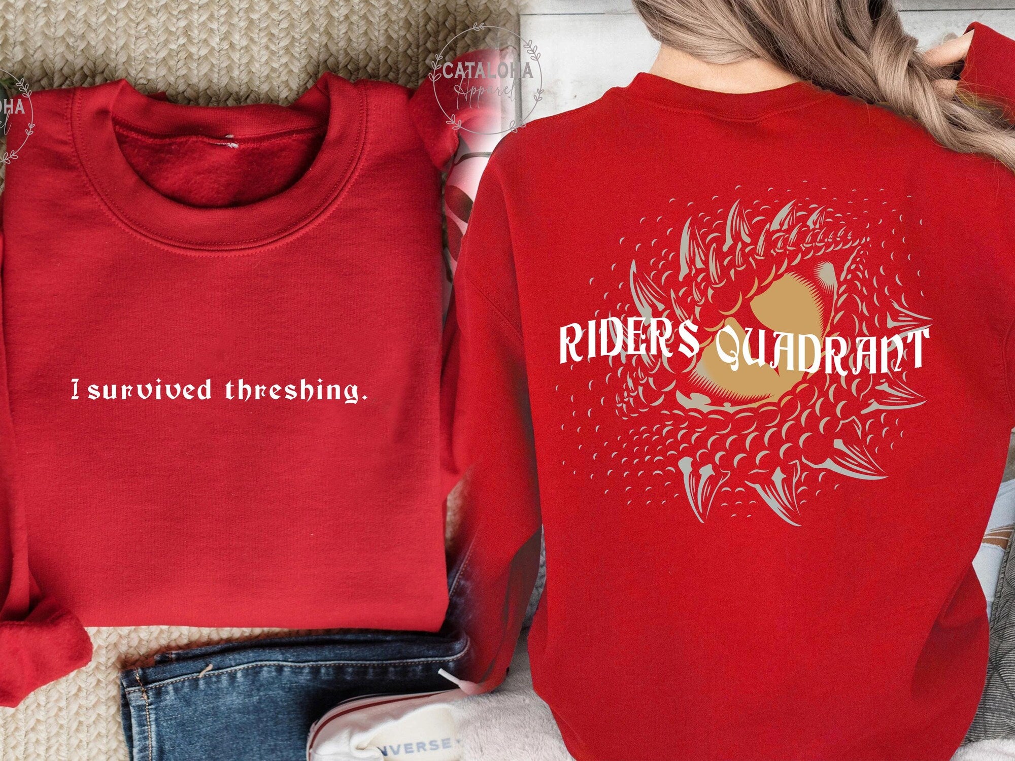 Basgiath War College Riders Quadrant Crewneck Sweatshirt - Image 7