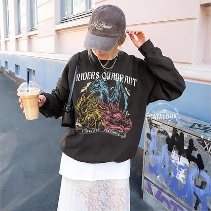 Fourth Wing Riders Quadrant Crewneck Sweatshirt - Image 2