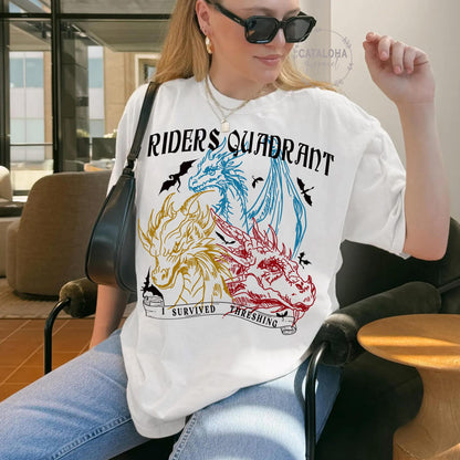 Riders Quadrant Fantasy Dragon Tee | Fourth Wing Inspired - Image 5