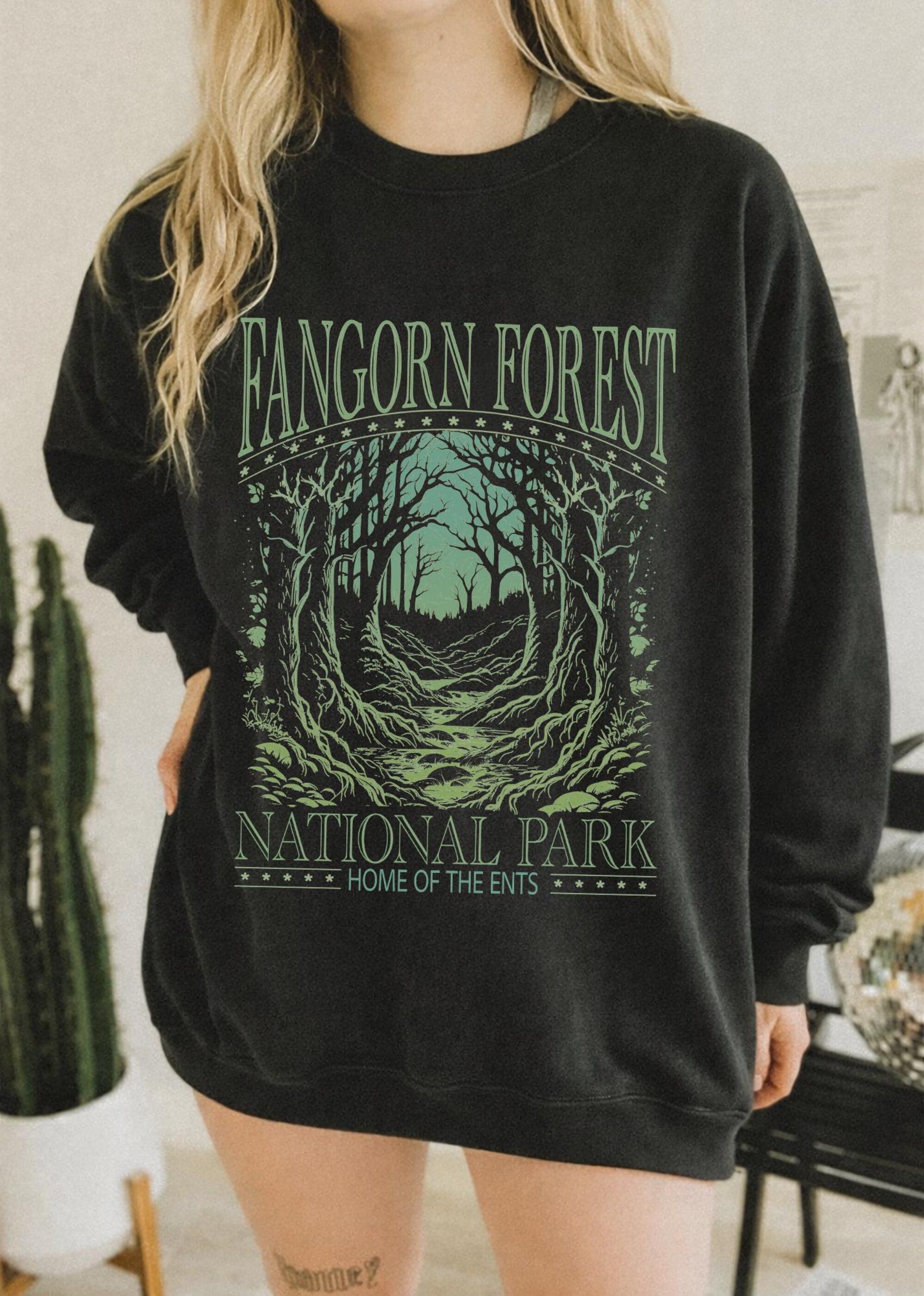 Middle Earth Inspired Unisex Sweatshirt | Cozy Fantasy Reader Gift - Image 2