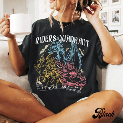 Riders Quadrant Fantasy Dragon Tee | Fourth Wing Inspired - Image 2