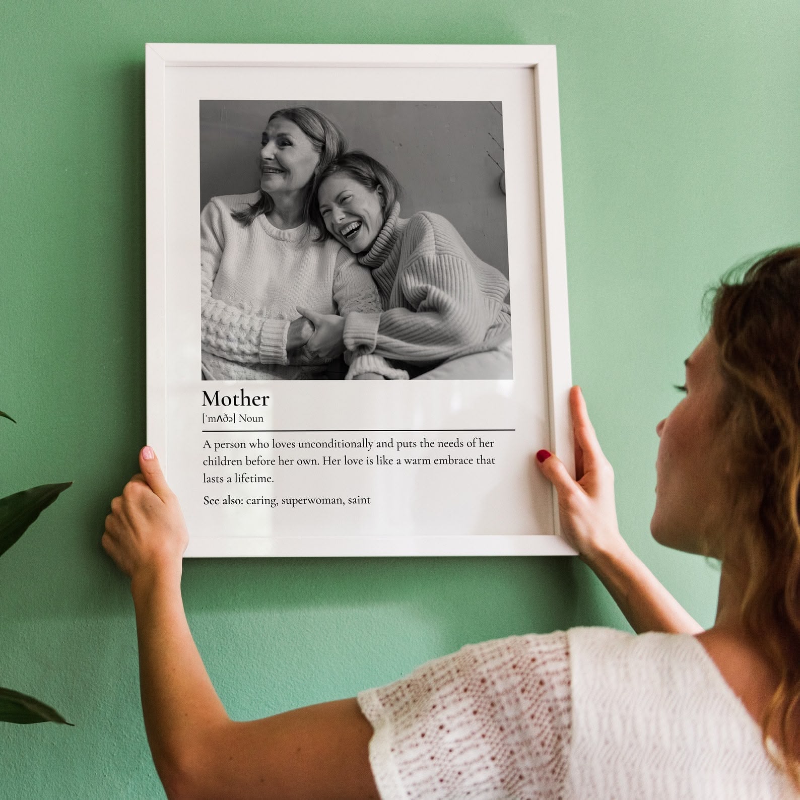 Mom Definition Photo Poster - Personalized Mother Gift