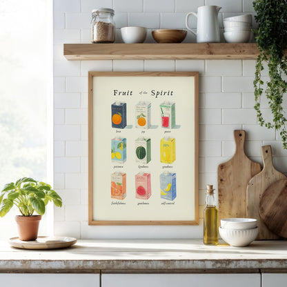 Fruit of the Spirit Poster - Juice Box Christian Wall Art