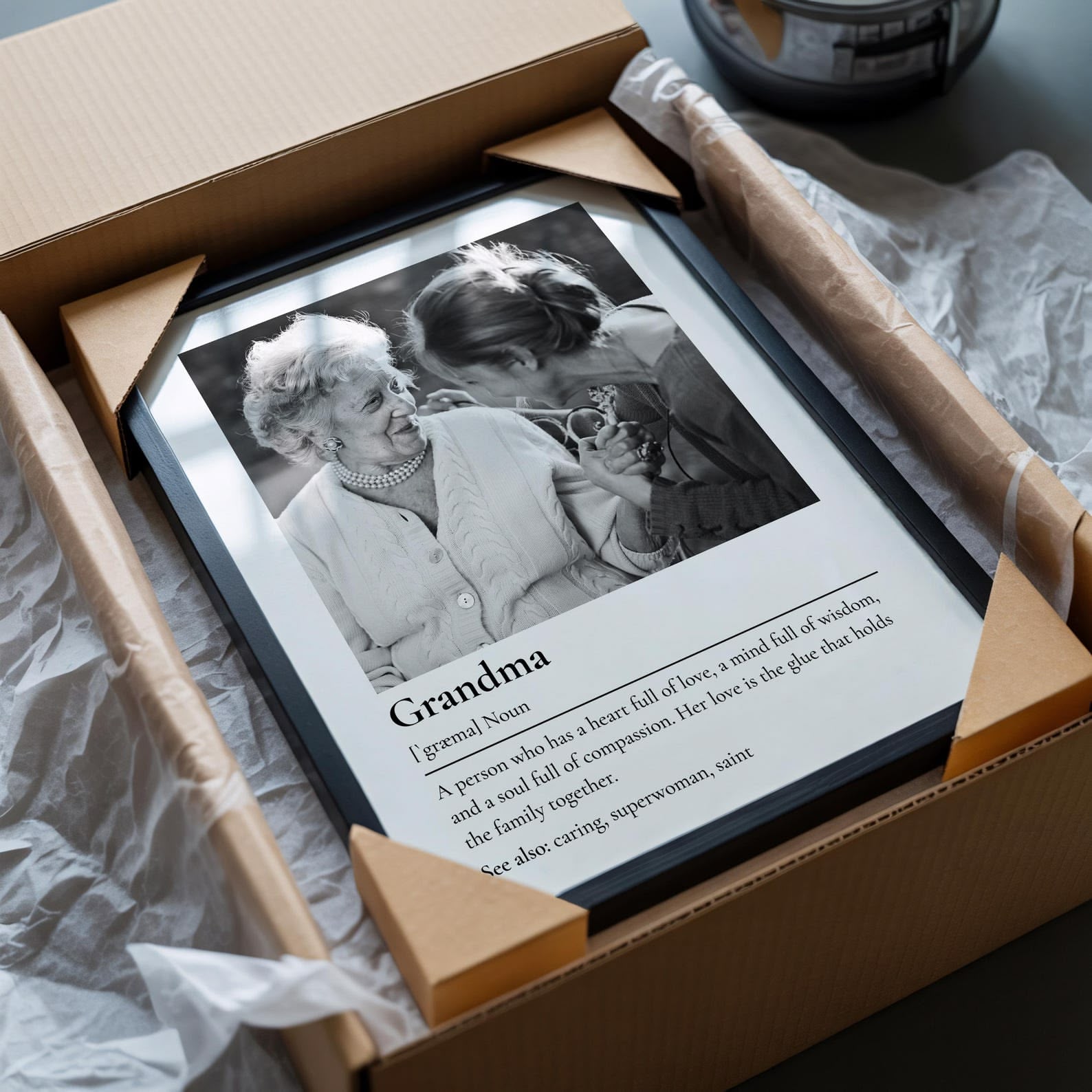 Grandma Definition Photo Poster - Personalized Gift from Grandkids