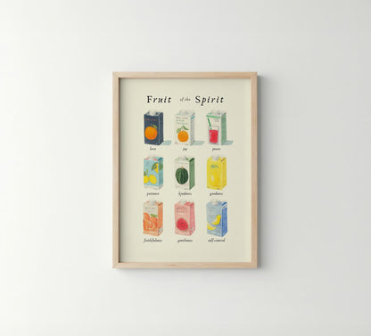Fruit of the Spirit Poster - Juice Box Christian Wall Art