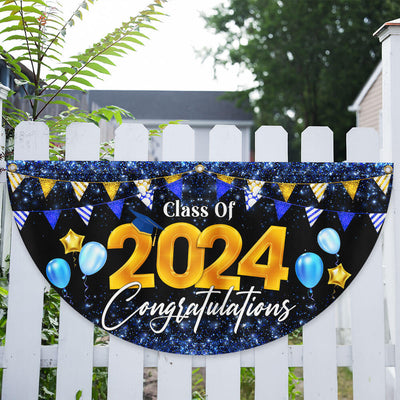Graduation 2025 Senior Class Of 2025 Non-Pleated Fan Flag
