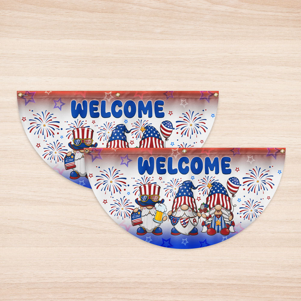 Flagwix American Flag - 4th of july Decoration American Independence Day Non-Pleated Fan Flag