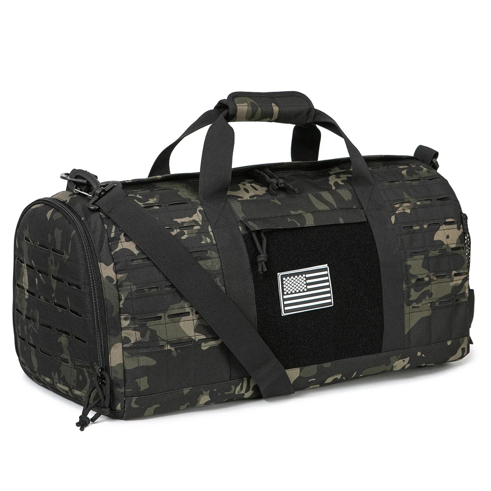 40L Tactical Duffle Bag for Men - Hiking Travel Carry-On Weekender Bag