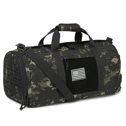 40L Tactical Duffle Bag for Men - Hiking Travel Carry-On Weekender Bag
