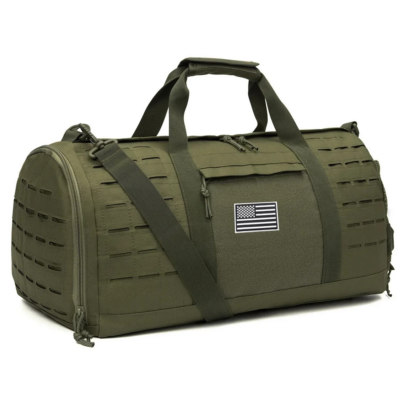 40L Tactical Duffle Bag for Men - Hiking Travel Carry-On Weekender Bag