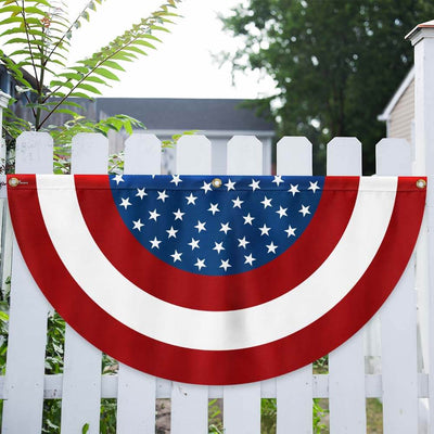 American Flag | Stripes and Stars Non-Pleated Fan Flag