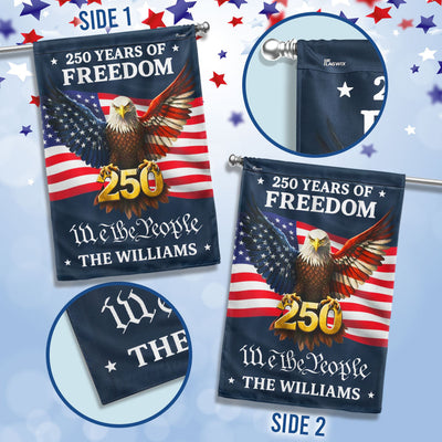 Custom American Flag, Personalized 250 Years of Freedom Home Decor US Flag