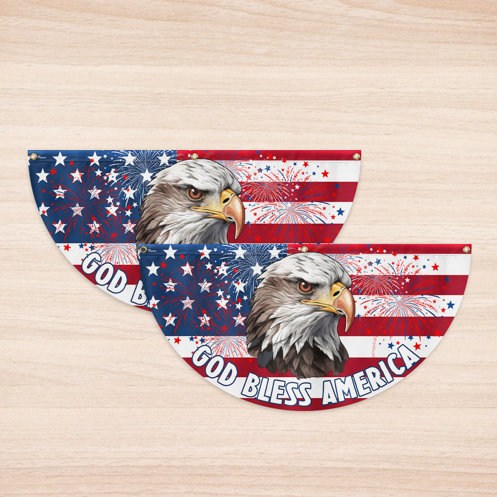 Flagwix American Flag - God Bless America Fan Flag - Veterans Day Flag