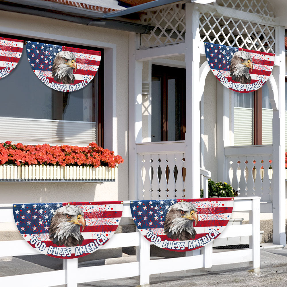 Flagwix American Flag - God Bless America Fan Flag - Veterans Day Flag