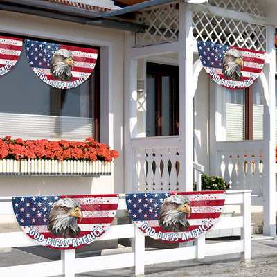 Flagwix American Flag - God Bless America Fan Flag - Veterans Day Flag